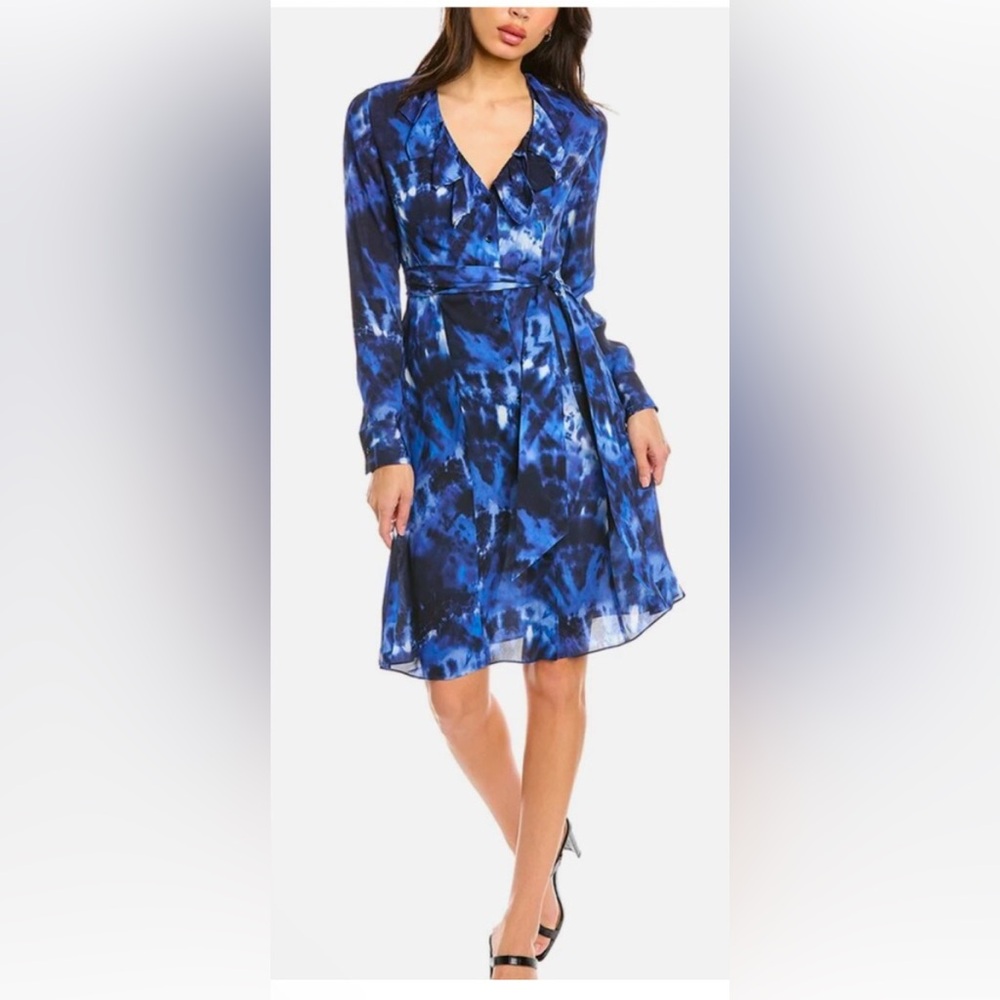 Elie Tahari “watercolor“ dress, size 10, EUC